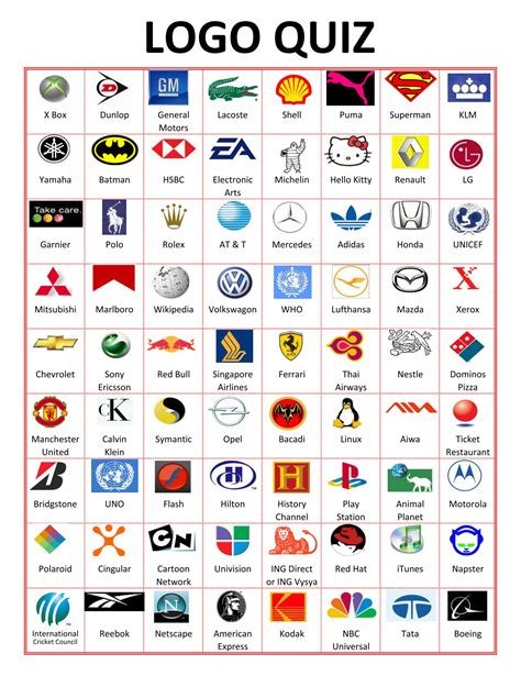 free online logo quiz.